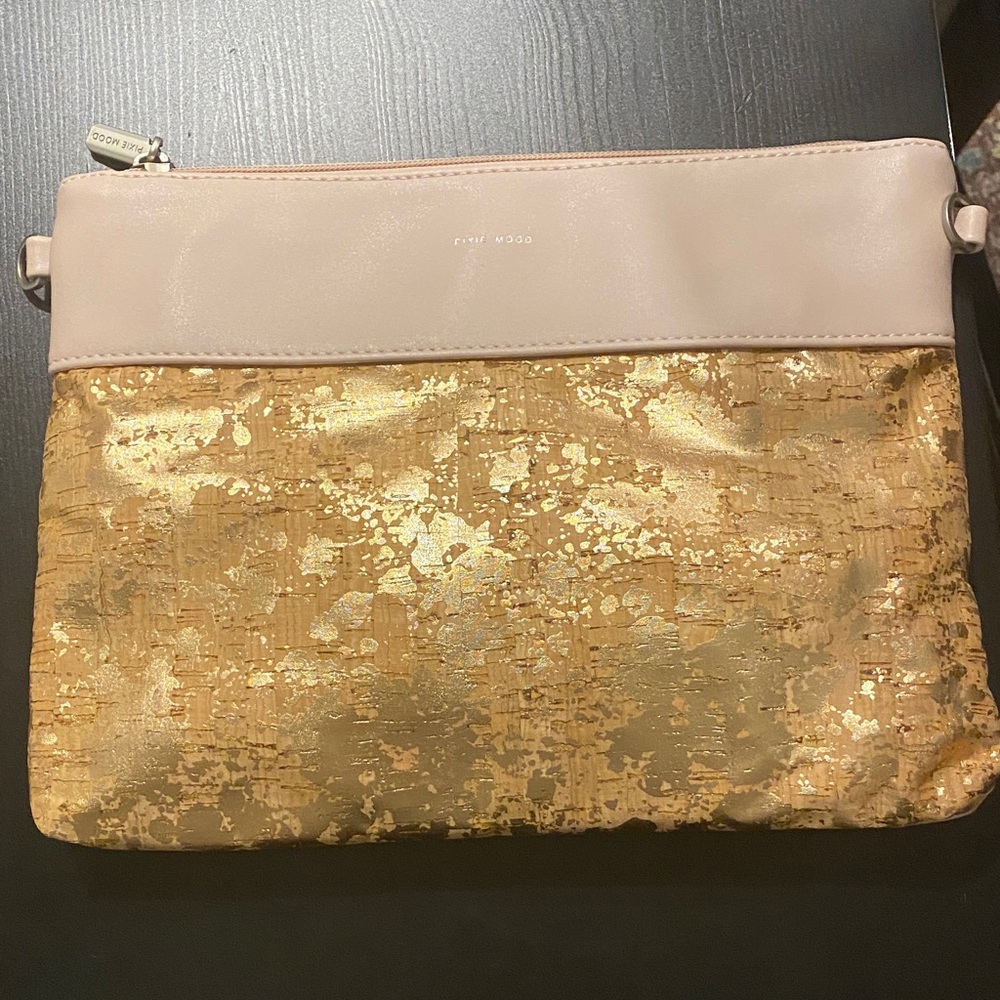 Pixie Mood Gold and Pink Crossbody Bag